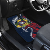 Samoa Moso'oi Flowers Tatau Car Mats Festive National Color LT7 - Polynesian Pride