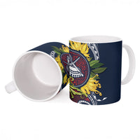 Samoa Moso'oi Flowers Tatau Ceramic Mug Festive National Color LT7 - Polynesian Pride