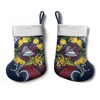Samoa Moso'oi Flowers Tatau Christmas Stocking Festive National Color LT7 - Polynesian Pride