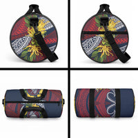 Samoa Moso'oi Flowers Tatau Duffle Bag Festive National Color LT7 - Polynesian Pride