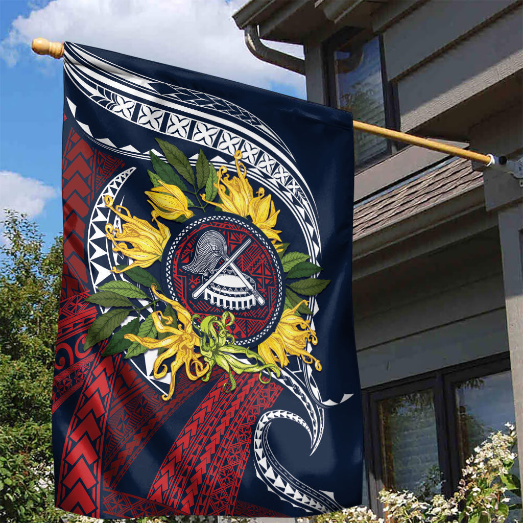 Samoa Moso'oi Flowers Tatau Garden Flag Festive National Color LT7 - Polynesian Pride
