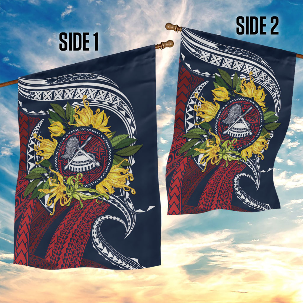 Samoa Moso'oi Flowers Tatau Garden Flag Festive National Color LT7 - Polynesian Pride