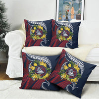 Samoa Moso'oi Flowers Tatau Pillow Cover Festive National Color LT7 - Polynesian Pride