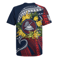 Samoa Moso'oi Flowers Tatau Rugby Jersey Festive National Color LT7 - Polynesian Pride