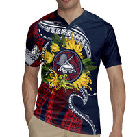 Samoa Moso'oi Flowers Tatau Rugby Jersey Festive National Color LT7 - Polynesian Pride