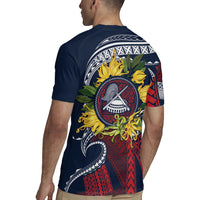 Samoa Moso'oi Flowers Tatau Rugby Jersey Festive National Color LT7 - Polynesian Pride
