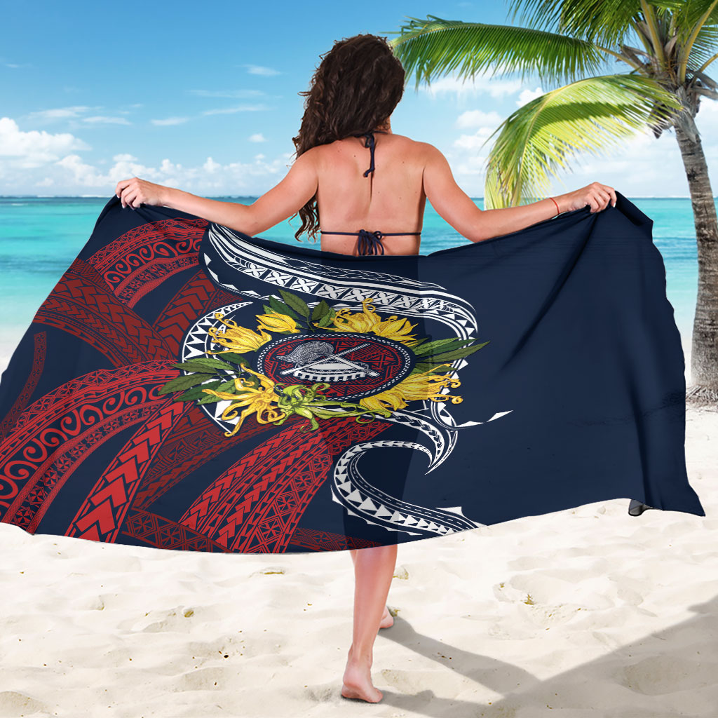 Samoa Moso'oi Flowers Tatau Sarong Festive National Color LT7 - Polynesian Pride