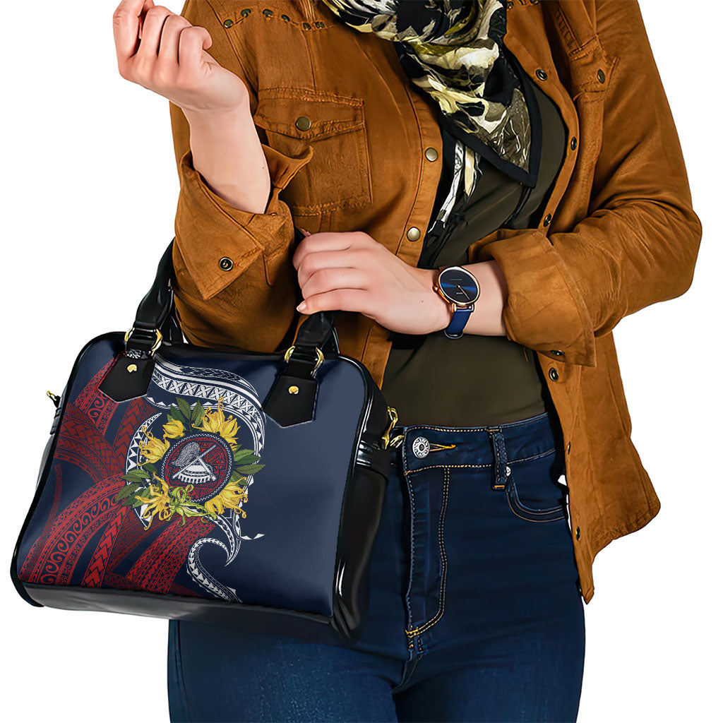Samoa Moso'oi Flowers Tatau Shoulder Handbag Festive National Color LT7 - Polynesian Pride