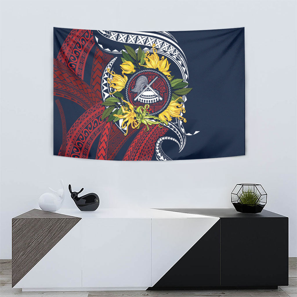Samoa Moso'oi Flowers Tatau Tapestry Festive National Color LT7 - Polynesian Pride