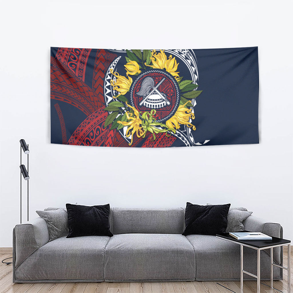 Samoa Moso'oi Flowers Tatau Tapestry Festive National Color LT7 - Polynesian Pride