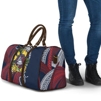 Samoa Moso'oi Flowers Tatau Travel Bag Festive National Color LT7 - Polynesian Pride