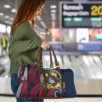 Samoa Moso'oi Flowers Tatau Travel Bag Festive National Color LT7 - Polynesian Pride