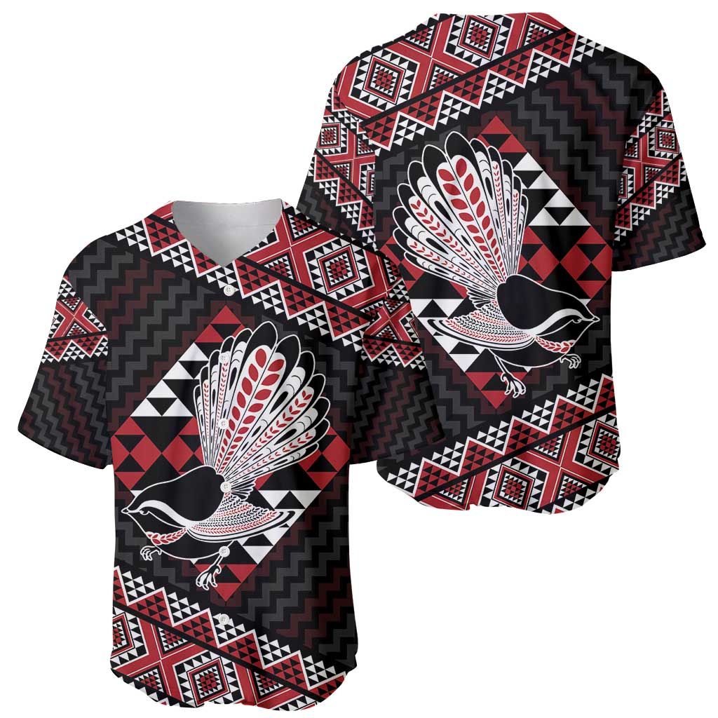 Taniko Aotearoa Baseball Jersey Poutama Mix Piwakawaka LT7 - Polynesian Pride