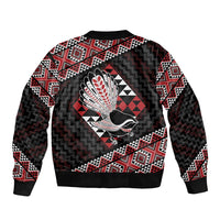 Taniko Aotearoa Bomber Jacket Poutama Mix Piwakawaka LT7 - Polynesian Pride
