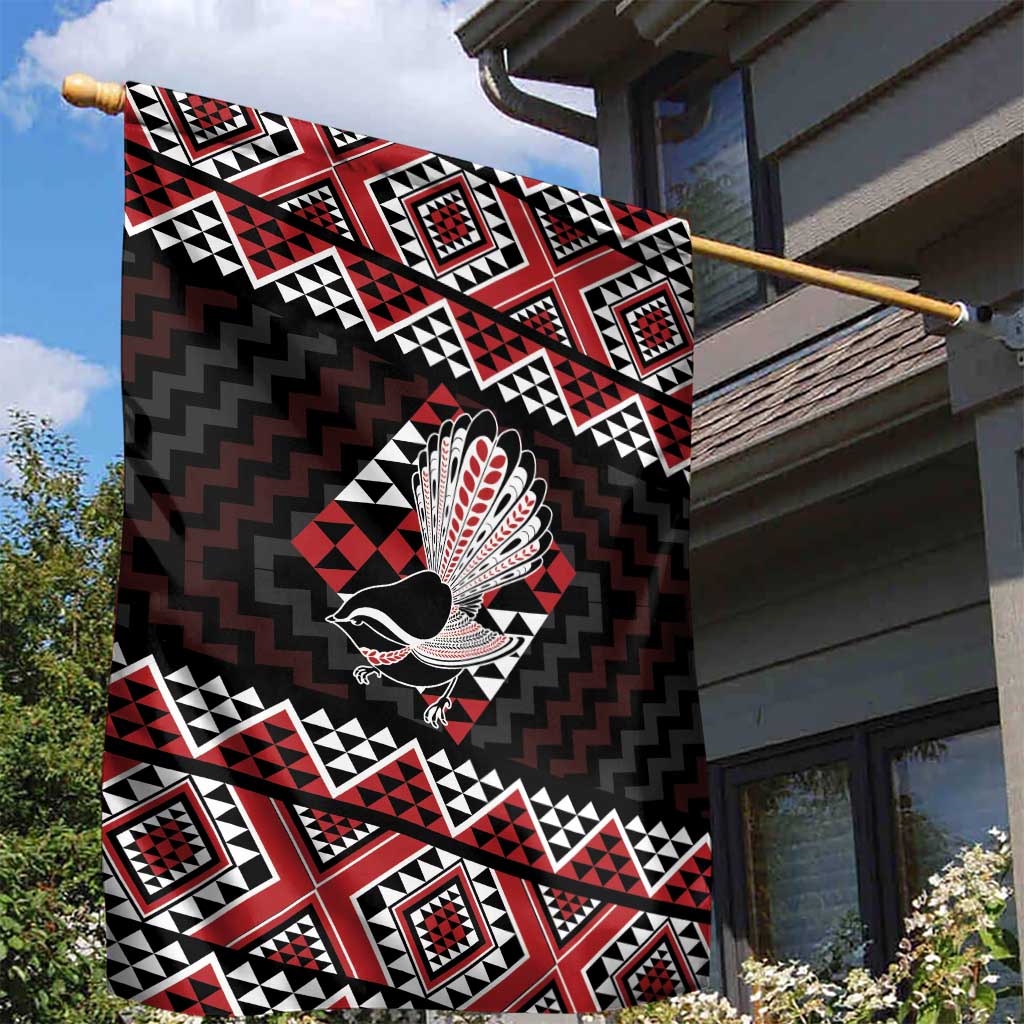 Taniko Aotearoa Garden Flag Poutama Mix Piwakawaka LT7 - Polynesian Pride
