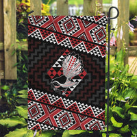 Taniko Aotearoa Garden Flag Poutama Mix Piwakawaka LT7 Garden Flag Red - Polynesian Pride