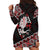 Taniko Aotearoa Hoodie Dress Poutama Mix Piwakawaka