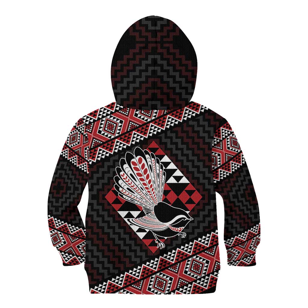 Taniko Aotearoa Kid Hoodie Poutama Mix Piwakawaka LT7 - Polynesian Pride