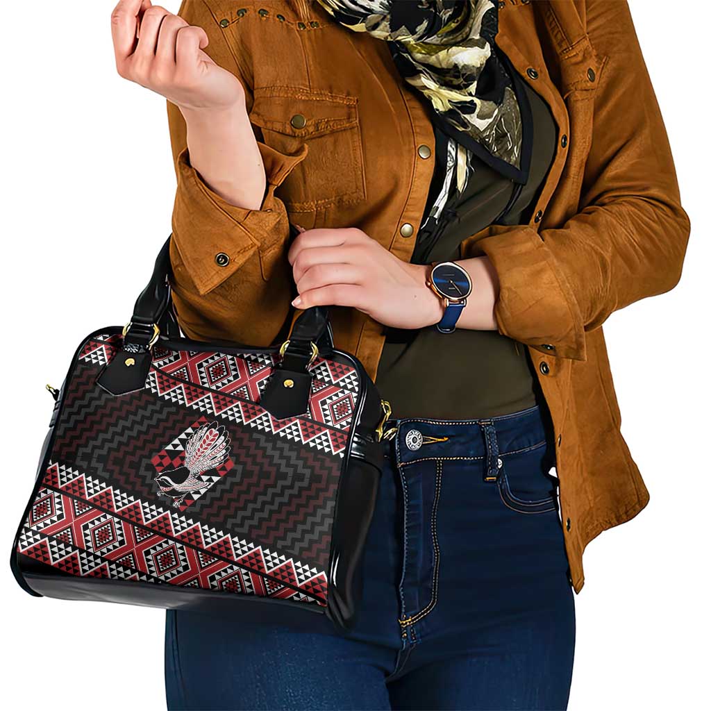 Taniko Aotearoa Shoulder Handbag Poutama Mix Piwakawaka LT7 - Polynesian Pride