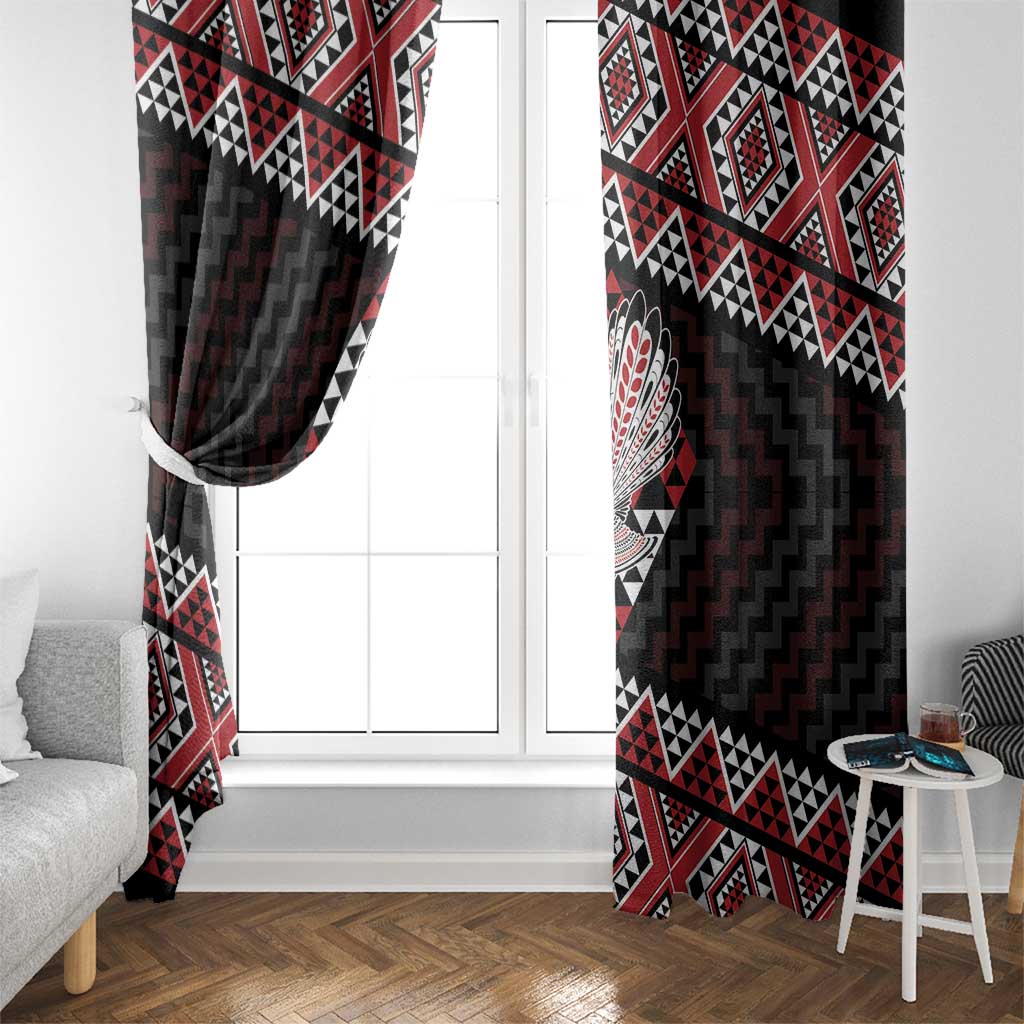 Taniko Aotearoa Window Curtain Poutama Mix Piwakawaka LT7 - Polynesian Pride