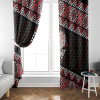 Taniko Aotearoa Window Curtain Poutama Mix Piwakawaka LT7 - Polynesian Pride
