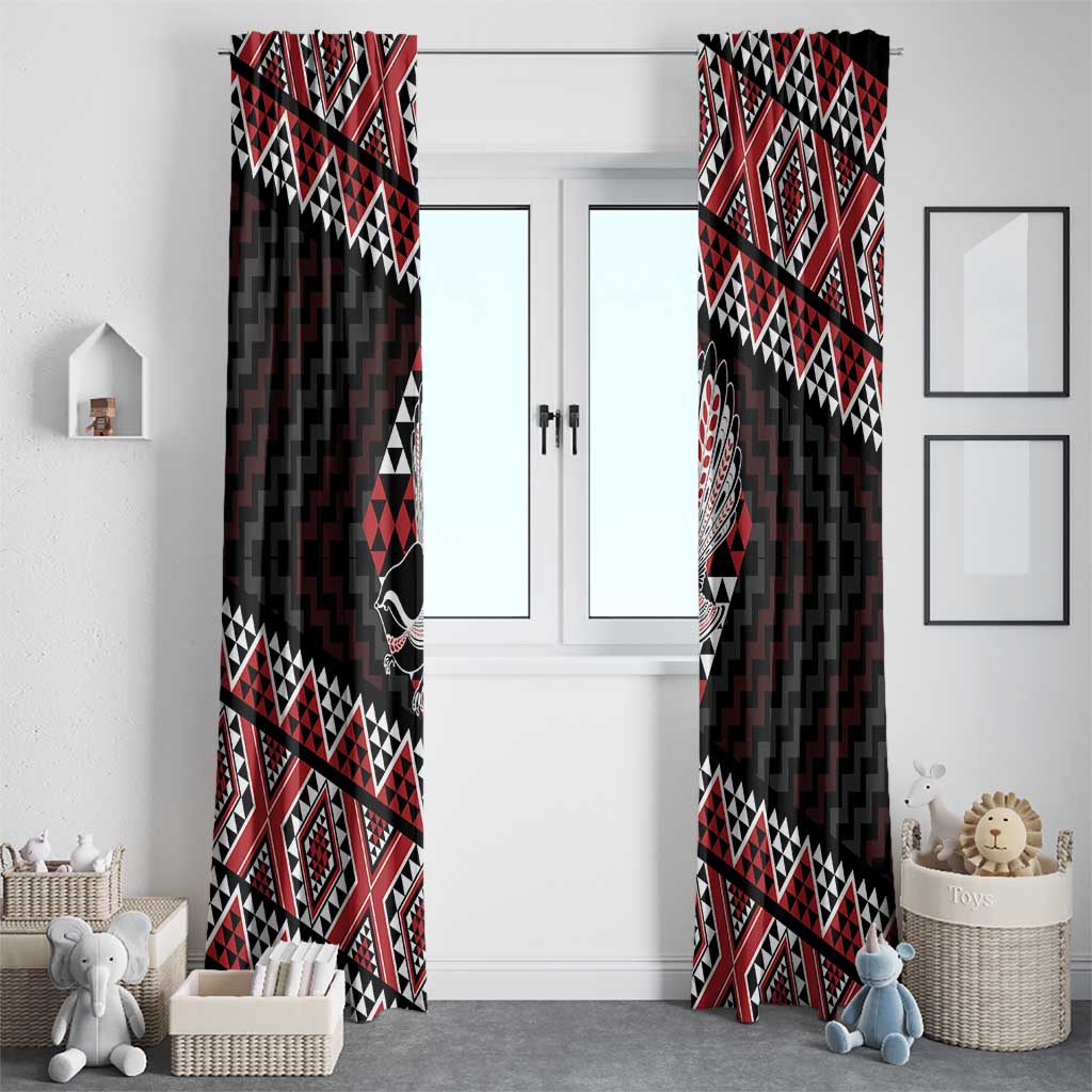 Taniko Aotearoa Window Curtain Poutama Mix Piwakawaka LT7 - Polynesian Pride