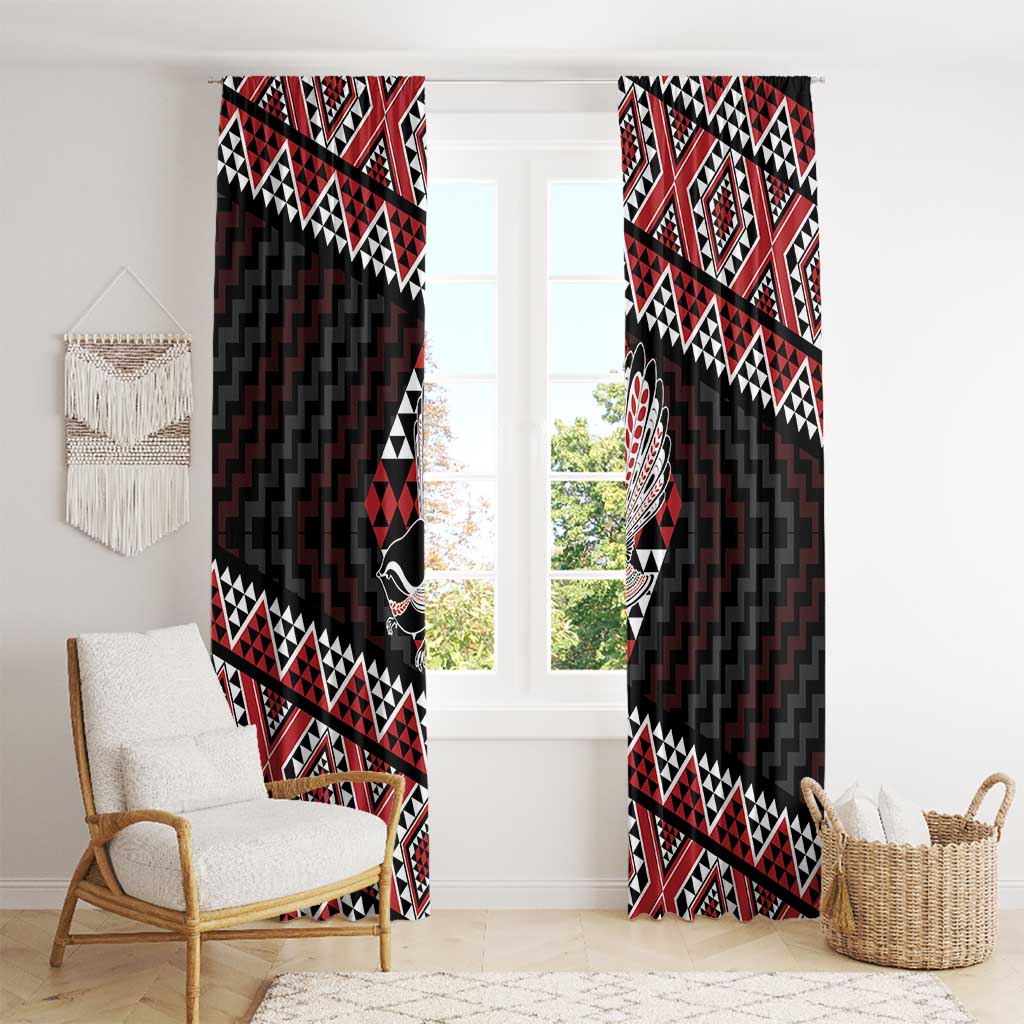 Taniko Aotearoa Window Curtain Poutama Mix Piwakawaka LT7 - Polynesian Pride