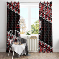 Taniko Aotearoa Window Curtain Poutama Mix Piwakawaka LT7 - Polynesian Pride