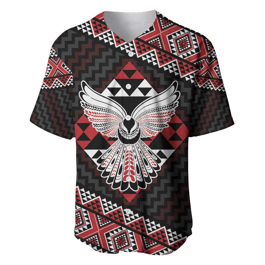 Taniko Aotearoa Baseball Jersey Poutama Mix Piwakawaka - Ver02