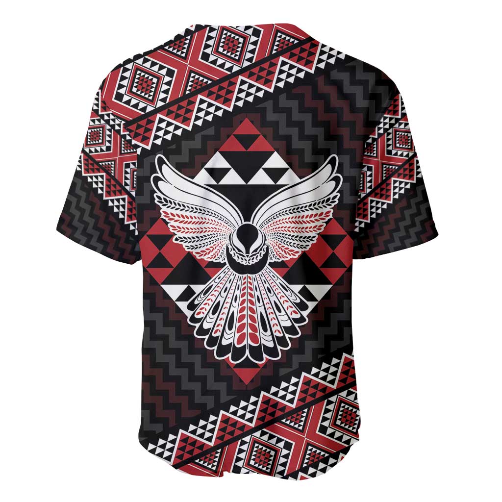 Taniko Aotearoa Baseball Jersey Poutama Mix Piwakawaka - Ver02 LT7 - Polynesian Pride