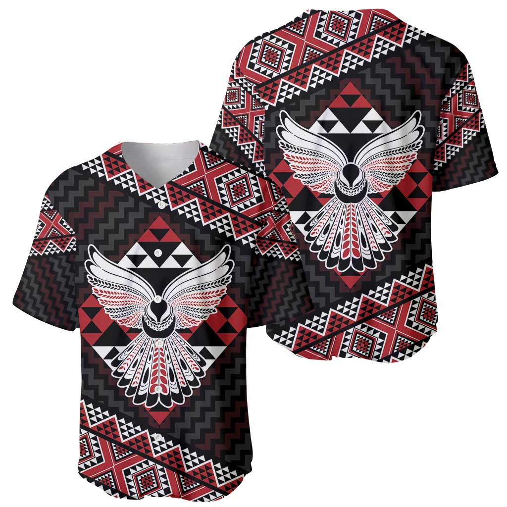 Taniko Aotearoa Baseball Jersey Poutama Mix Piwakawaka - Ver02 LT7 - Polynesian Pride