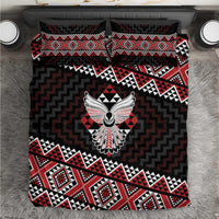 Taniko Aotearoa Bedding Set Poutama Mix Piwakawaka - Ver02 LT7 Red - Polynesian Pride