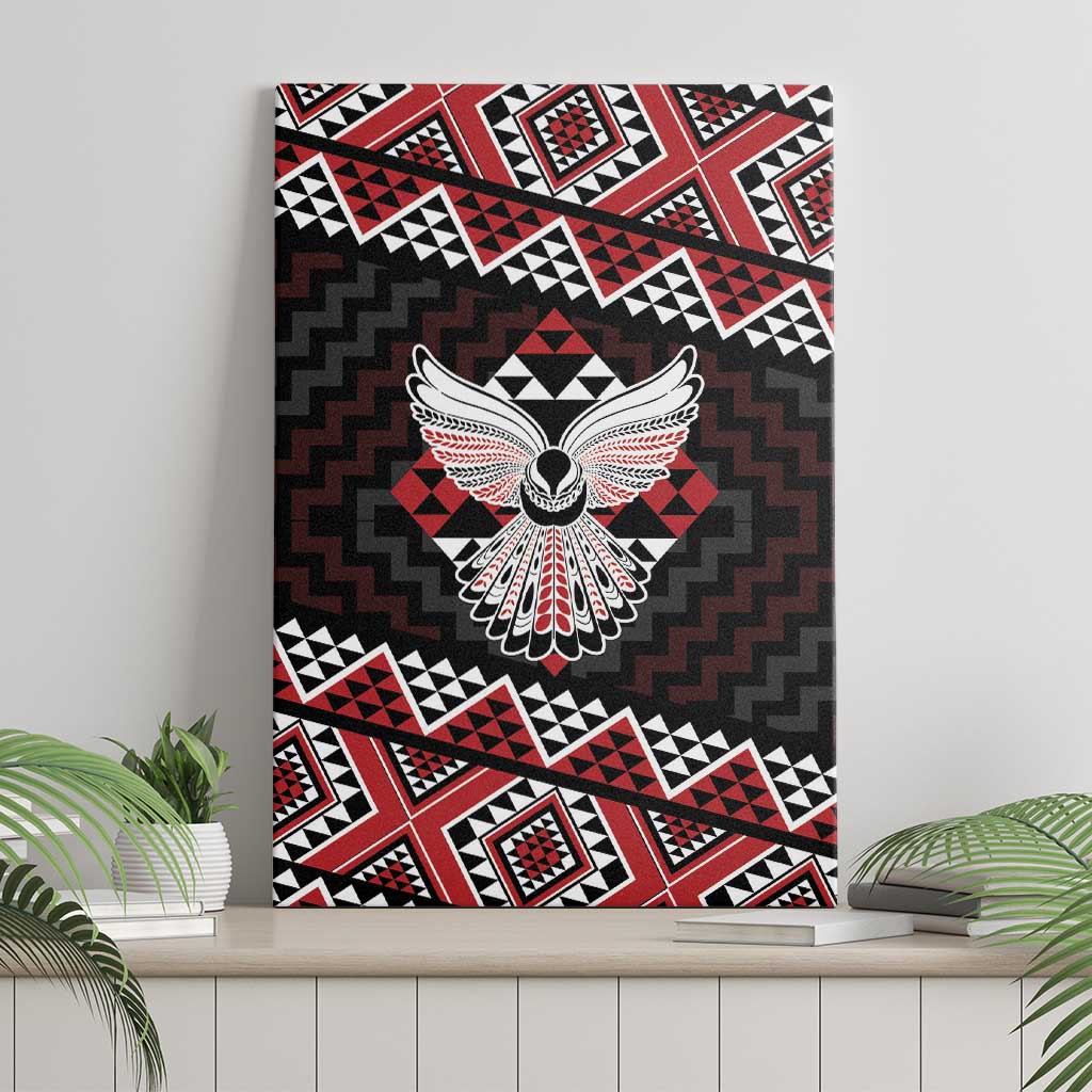 Taniko Aotearoa Canvas Wall Art Poutama Mix Piwakawaka - Ver02 LT7 - Polynesian Pride