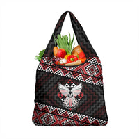 Taniko Aotearoa Grocery Bag Poutama Mix Piwakawaka - Ver02 LT7 1-pack One Size Red - Polynesian Pride