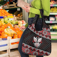 Taniko Aotearoa Grocery Bag Poutama Mix Piwakawaka - Ver02 LT7 - Polynesian Pride
