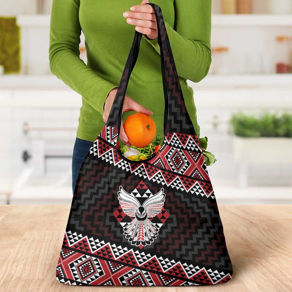 Taniko Aotearoa Grocery Bag Poutama Mix Piwakawaka - Ver02 LT7 - Polynesian Pride