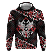 Taniko Aotearoa Hoodie Poutama Mix Piwakawaka - Ver02 LT7 Pullover Hoodie Red - Polynesian Pride
