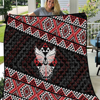 Taniko Aotearoa Quilt Poutama Mix Piwakawaka - Ver02 LT7 Red - Polynesian Pride