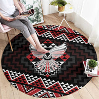 Taniko Aotearoa Round Carpet Poutama Mix Piwakawaka - Ver02 LT7 - Polynesian Pride