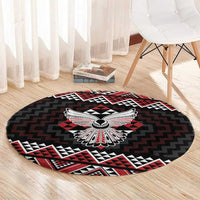 Taniko Aotearoa Round Carpet Poutama Mix Piwakawaka - Ver02 LT7 - Polynesian Pride