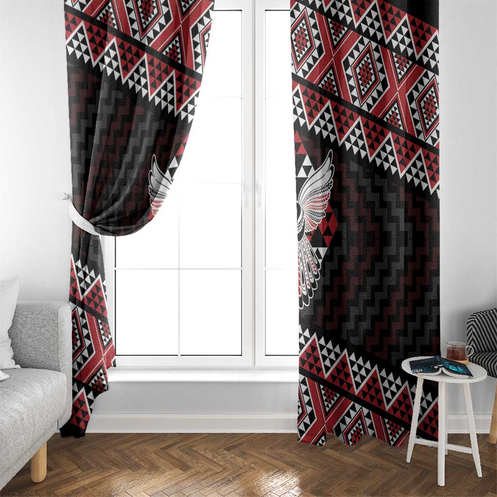 Taniko Aotearoa Window Curtain Poutama Mix Piwakawaka - Ver02 LT7 - Polynesian Pride