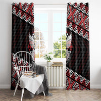 Taniko Aotearoa Window Curtain Poutama Mix Piwakawaka - Ver02 LT7 - Polynesian Pride