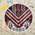 Maori Tukutuku Taniko Motifs Beach Blanket Red Poutama Mix Kowhaiwhai