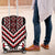 Maori Tukutuku Taniko Motifs Luggage Cover Red Poutama Mix Kowhaiwhai