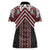 Maori Tukutuku Taniko Motifs Women Polo Shirt Red Poutama Mix Kowhaiwhai