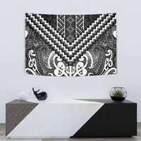 Maori Tukutuku Taniko Motifs Tapestry Black Poutama Mix Kowhaiwhai LT7 - Polynesian Pride