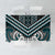 Maori Tukutuku Taniko Motifs Tablecloth Teal Poutama Mix Kowhaiwhai