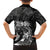 Polynesian Women's Day Family Matching Puletasi and Hawaiian Shirt Plumeria Passion - Black LT7 - Polynesian Pride