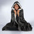 Polynesian Women's Day Hooded Blanket Plumeria Passion - Black LT7 - Polynesian Pride