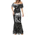 Polynesian Women's Day Mermaid Dress Plumeria Passion - Black LT7 - Polynesian Pride